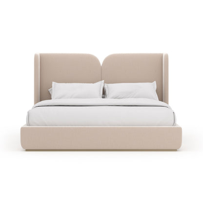Caracole - Oblique King Bed in Soft Silver Paint Gloss - CLA-024-125