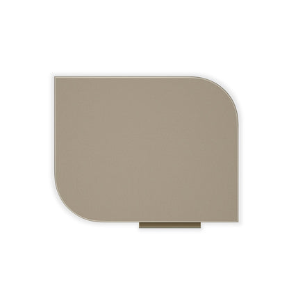 Caracole - Oblique Left Nightstand in Soft Silver Paint Gloss - CLA-024-061