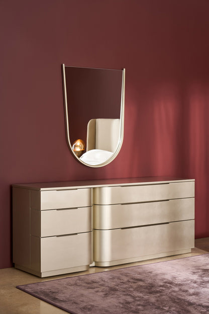 Caracole - Oblique Mirror in Soft Silver Paint Gloss - CLA-024-041