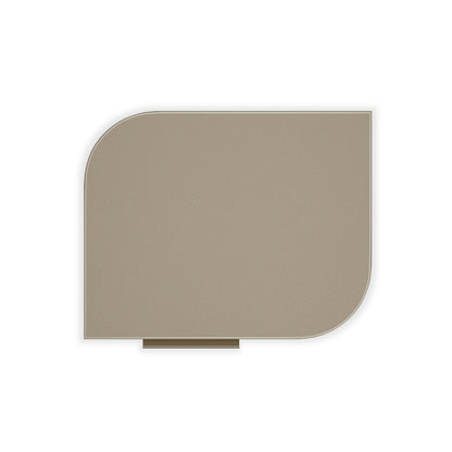 Caracole - Oblique Right Nightstand in Soft Silver Paint Gloss - CLA-024-062