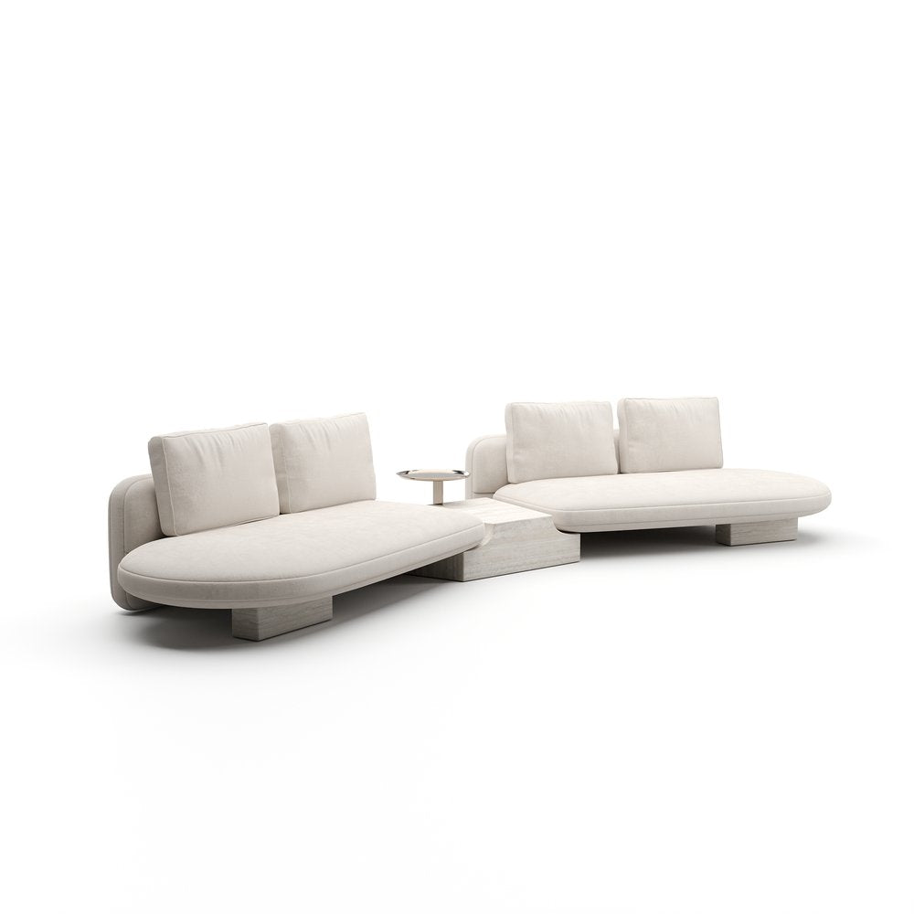 Caracole - Overlap 3Pc Bumper Sectional Ecru - UPH-425V-SEC27-B view 1