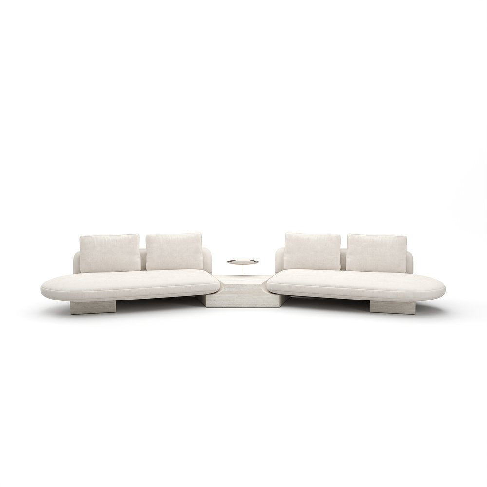 Caracole - Overlap 3Pc Bumper Sectional Ecru - UPH-425V-SEC27-B view 2