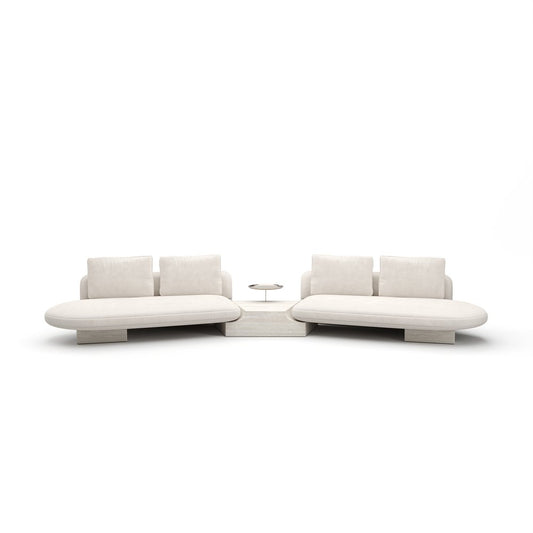 Caracole - Overlap 3Pc Bumper Sectional Ecru - UPH-425V-SEC27-B view 2