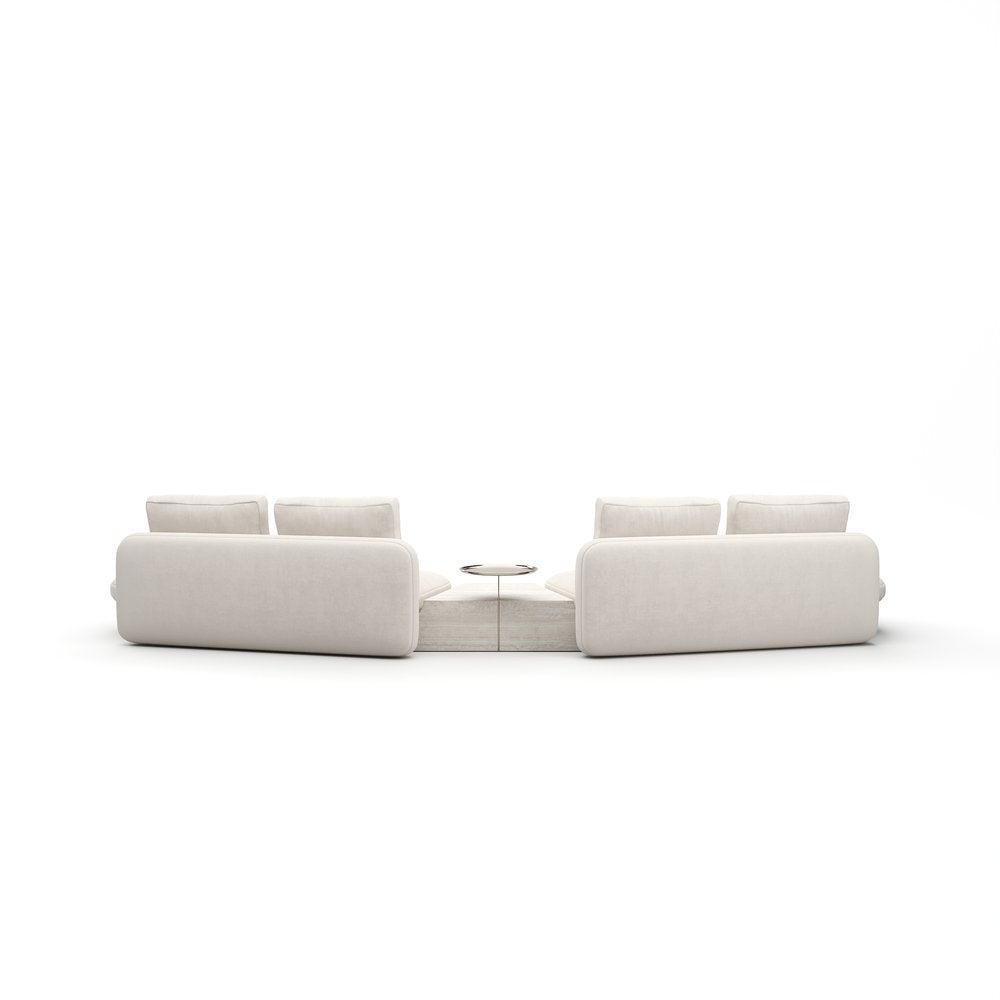 Caracole - Overlap 3Pc Bumper Sectional Ecru - UPH-425V-SEC27-B view 4