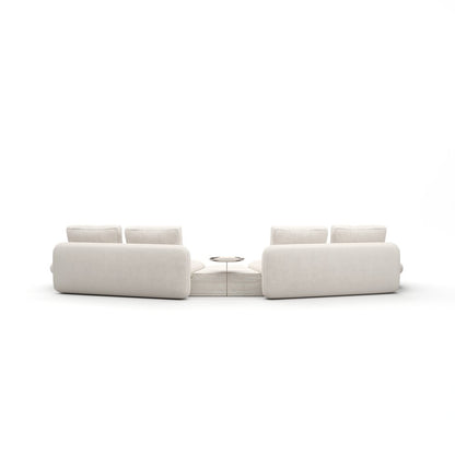 Caracole - Overlap 3Pc Bumper Sectional Ecru - UPH-425V-SEC27-B view 4