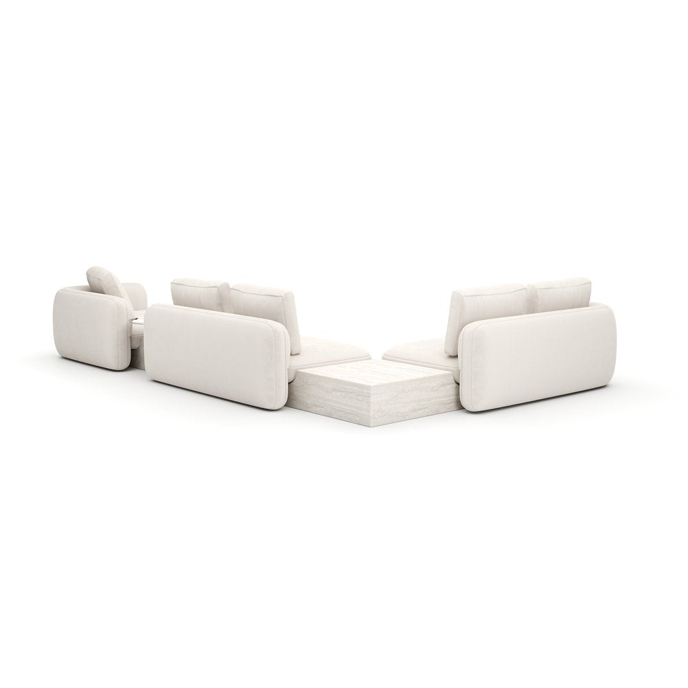 Caracole - Overlap 5Pc Left Sectional Ecru - UPH-425V-SEC30-B view 4