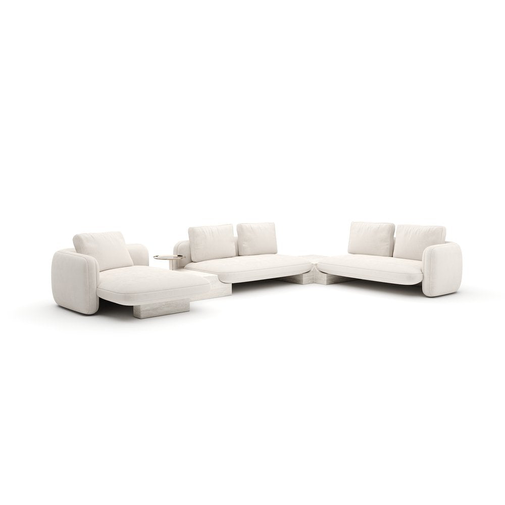Caracole - Overlap 5Pc Right Sectional Ecru - UPH-425V-SEC31-B view 1