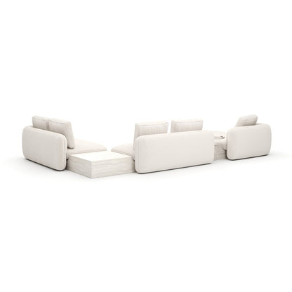 Caracole - Overlap 5Pc Right Sectional Ecru - UPH-425V-SEC31-B view 4