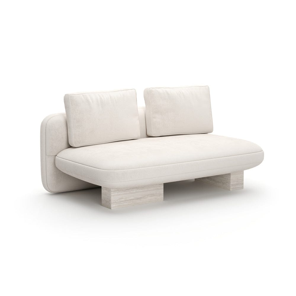 Caracole - Overlap Armless Loveseat Ecru - UPH-425V-AL5-B view 1