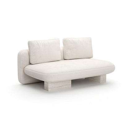 Caracole - Overlap Armless Loveseat Ecru - UPH-425V-AL5-B view 1