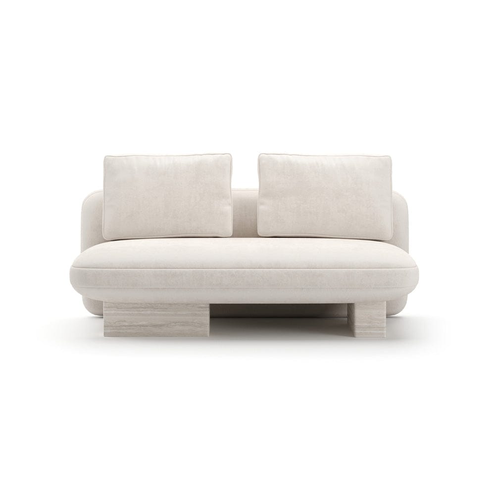 Caracole - Overlap Armless Loveseat Ecru - UPH-425V-AL5-B view 2