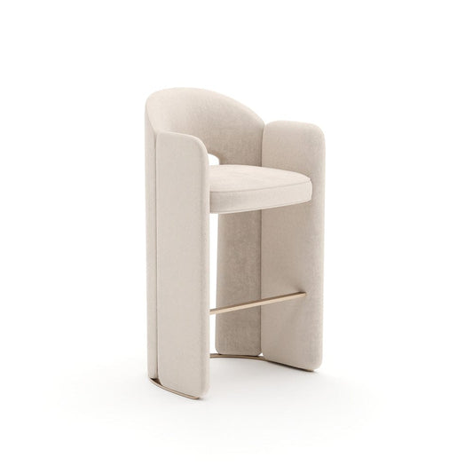 Caracole - Overlap Bar Stool Ivory - CLA-425V-301 view 1