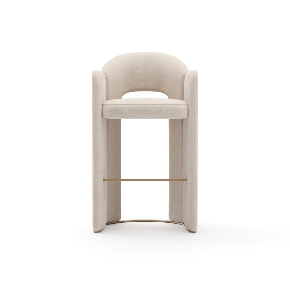 Caracole - Overlap Bar Stool Ivory - CLA-425V-301 view 2
