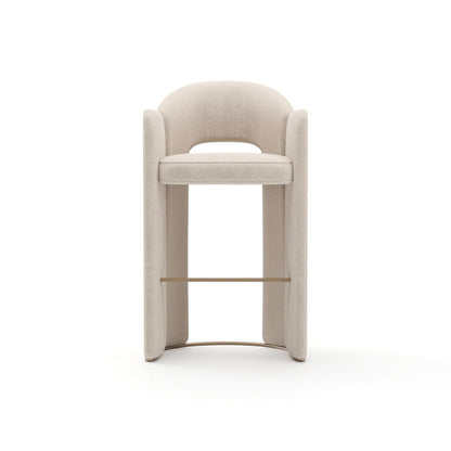 Caracole - Overlap Bar Stool Ivory - CLA-425V-301 view 2