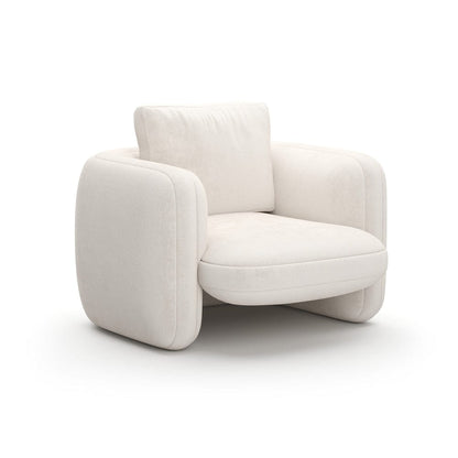 Caracole - Overlap Chair Ecru - UPH-425V-032-B view 1