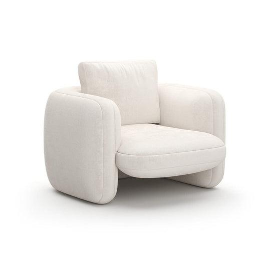 Caracole - Overlap Chair Ecru - UPH-425V-032-B view 1