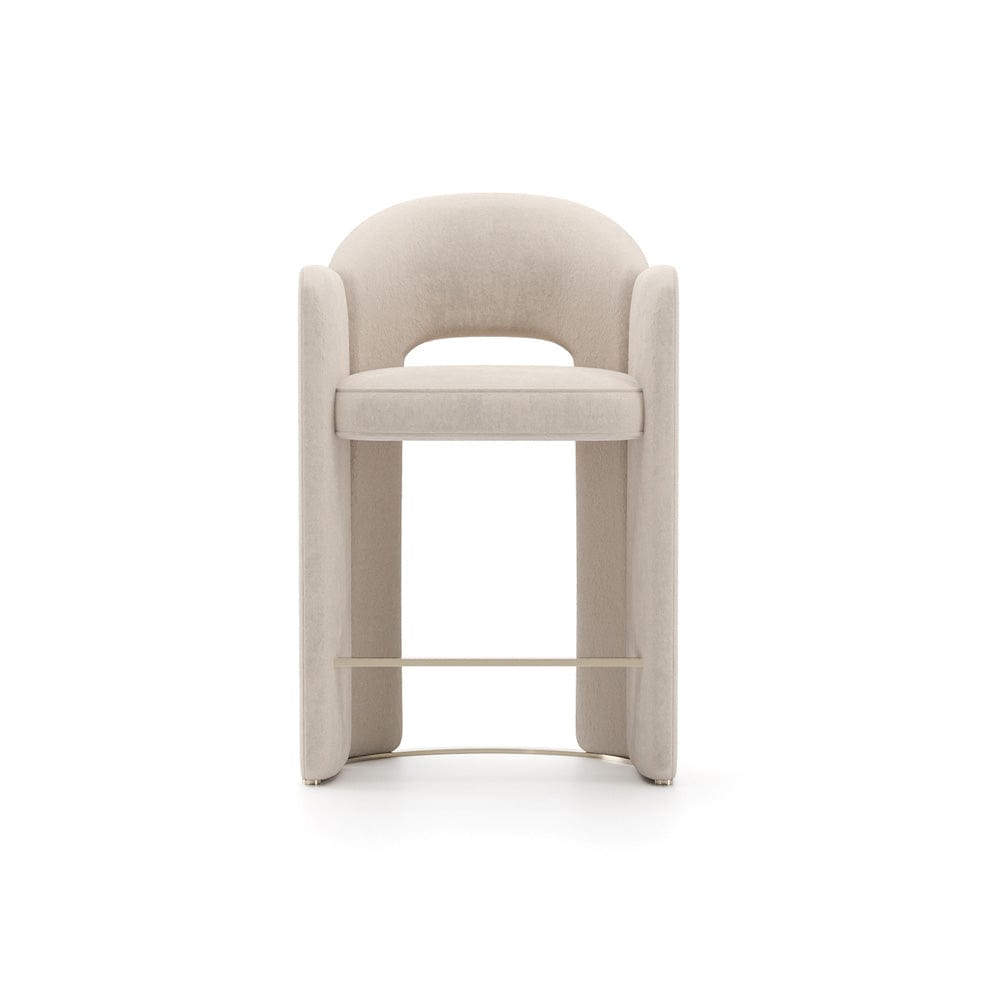 Caracole - Overlap Counter Stool Ivory - CLA-425V-311 view 2
