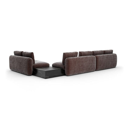 Caracole - Overlap L Bumper Sectional Dk Taupe - UPH-425V-SEC4-A view 4