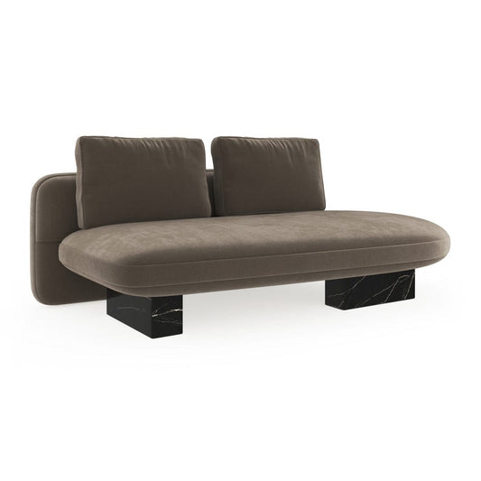 Caracole - Overlap Laf Armless Bumper Dk Taupe - UPH-425V-LL7-A view 1