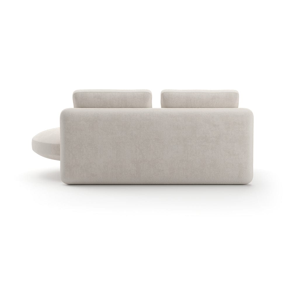 Caracole - Overlap Laf Armless Bumper Ecru - UPH-425V-LL7-B view 4