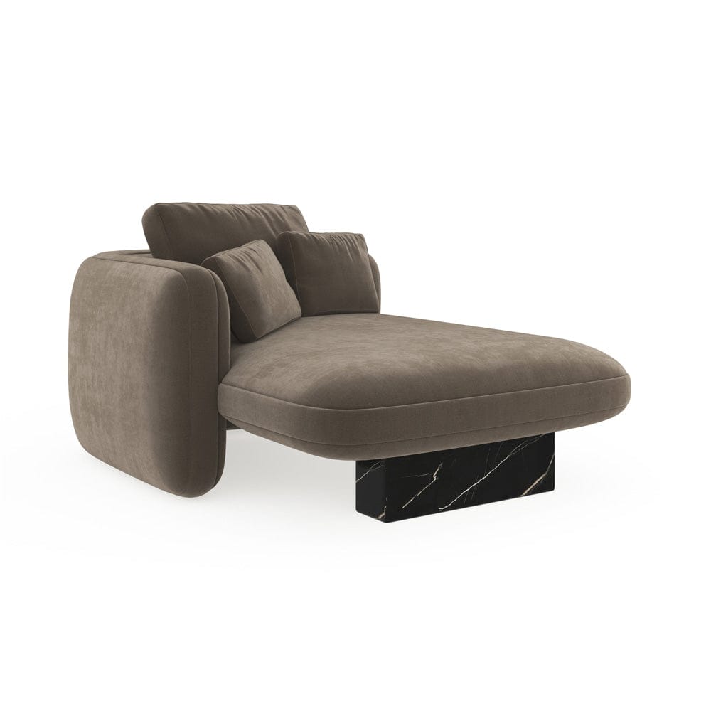 Caracole - Overlap Laf Chaise Dark Taupe - UPH-425V-LH5-A view 1
