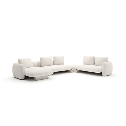 Caracole - Overlap Large Left Chaise Sectional Ecru - UPH-425V-SEC29-B view 1
