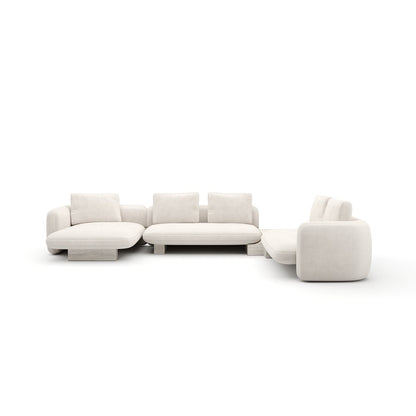 Caracole - Overlap Large Left Chaise Sectional Ecru - UPH-425V-SEC29-B view 2