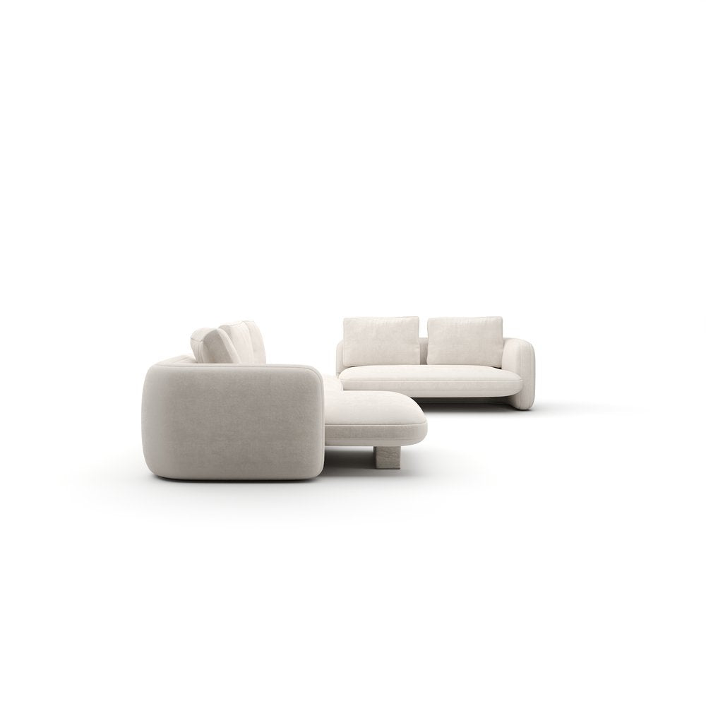 Caracole - Overlap Large Left Chaise Sectional Ecru - UPH-425V-SEC29-B view 3