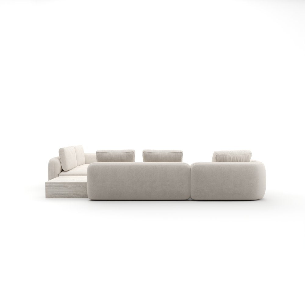 Caracole - Overlap Large Left Chaise Sectional Ecru - UPH-425V-SEC29-B view 4