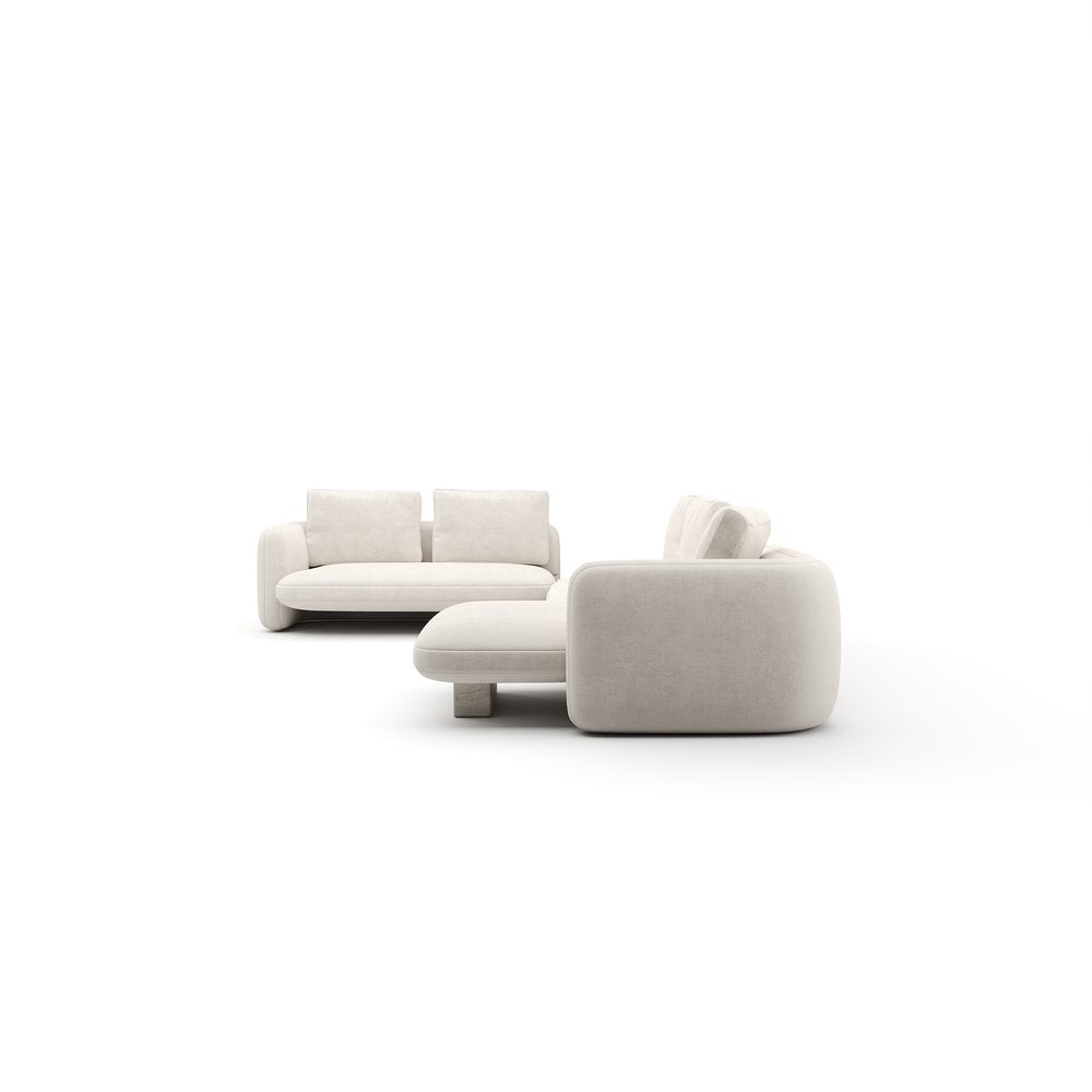 Caracole - Overlap Large Right Chaise Sectional Ecru - UPH-425V-SEC28-B view 3