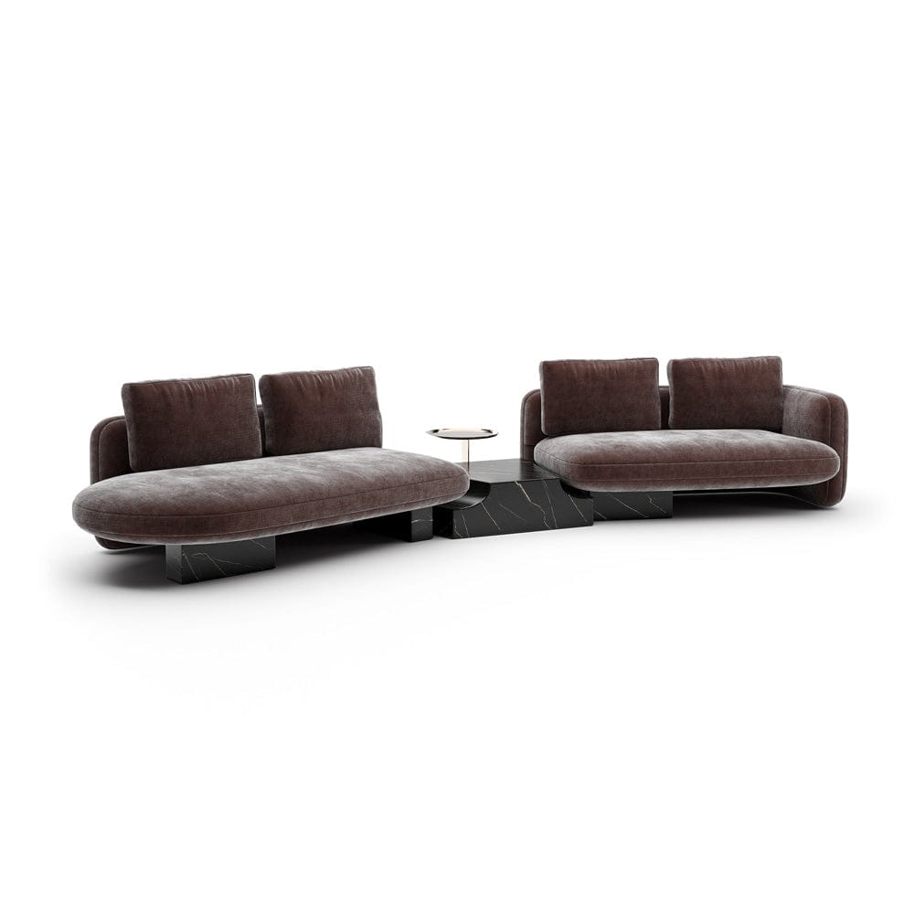 Caracole - Overlap Left Bumper Sectional Dk Taupe - UPH-425V-SEC2-A view 1