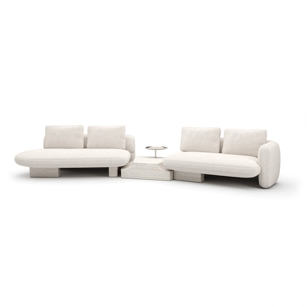 Caracole - Overlap Left Bumper Sectional Ecru - UPH-425V-SEC2-B view 2