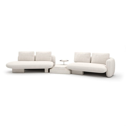 Caracole - Overlap Left Bumper Sectional Ecru - UPH-425V-SEC2-B view 2