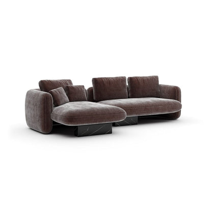 Caracole - Overlap Left Chaise Sec Small Dk Taupe - UPH-425V-SEC6-A view 1