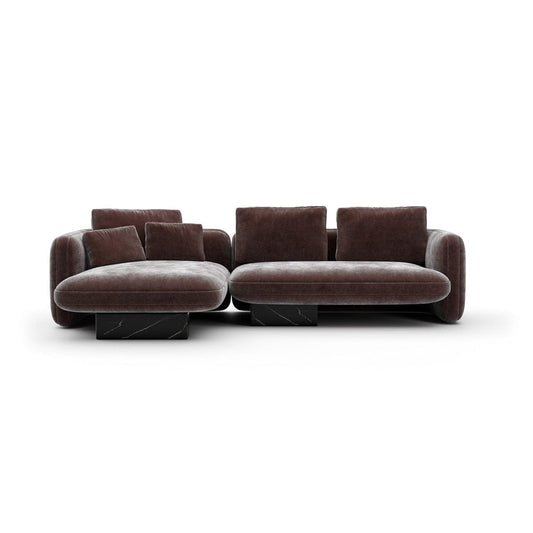 Caracole - Overlap Left Chaise Sec Small Dk Taupe - UPH-425V-SEC6-A view 2