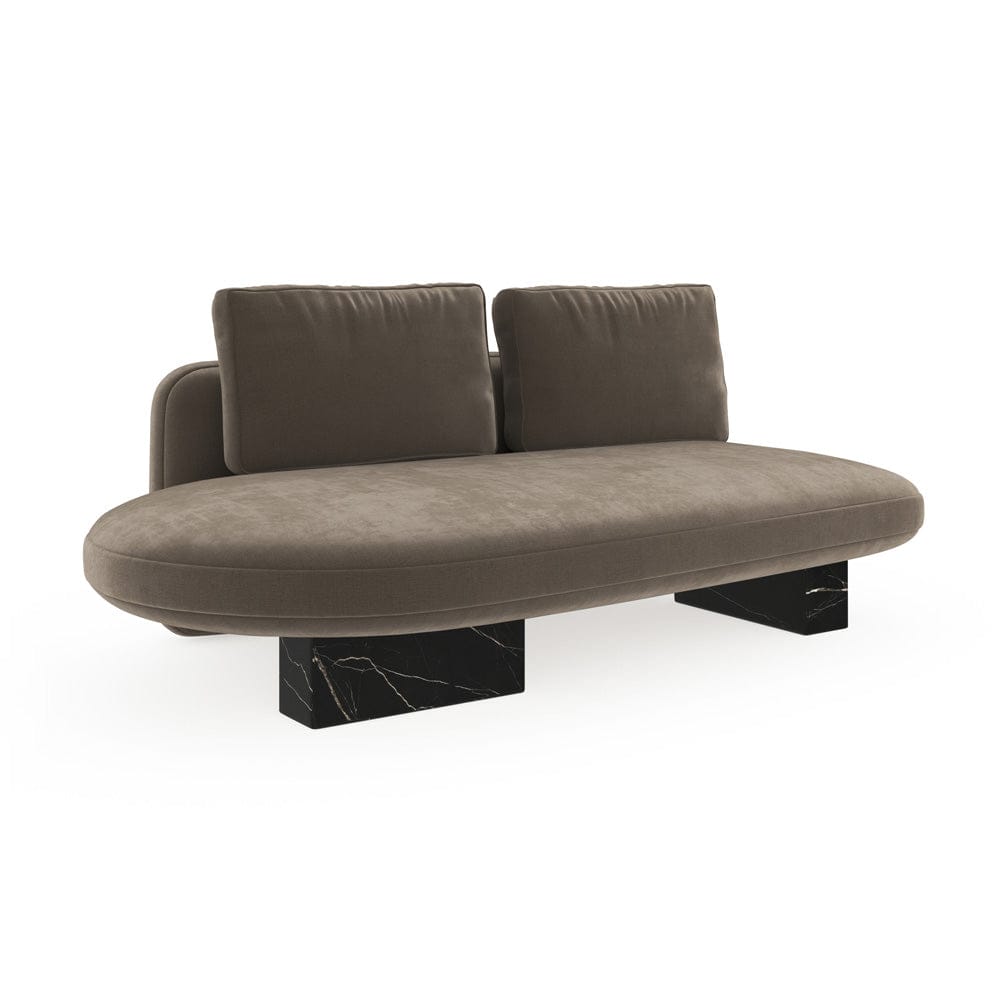 Caracole - Overlap Raf Armless Bumper Dk Taupe - UPH-425V-RL7-A view 1
