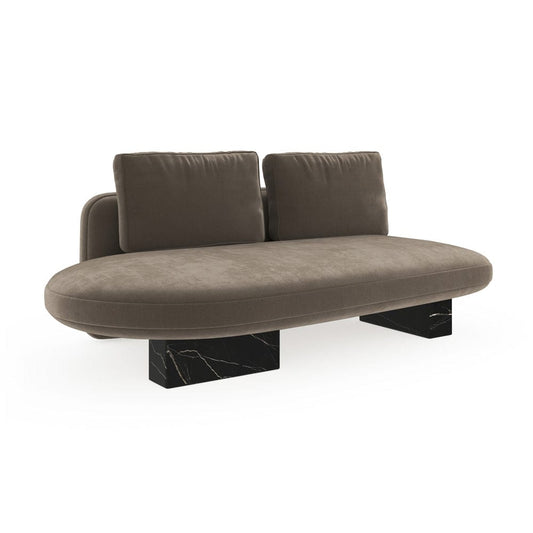 Caracole - Overlap Raf Armless Bumper Dk Taupe - UPH-425V-RL7-A view 1