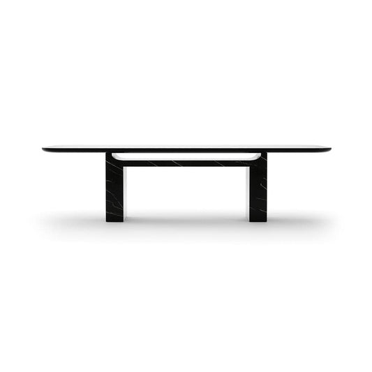 Caracole - Overlap Rectangle Dining Table Dark - CLA-425V-2011 view 2