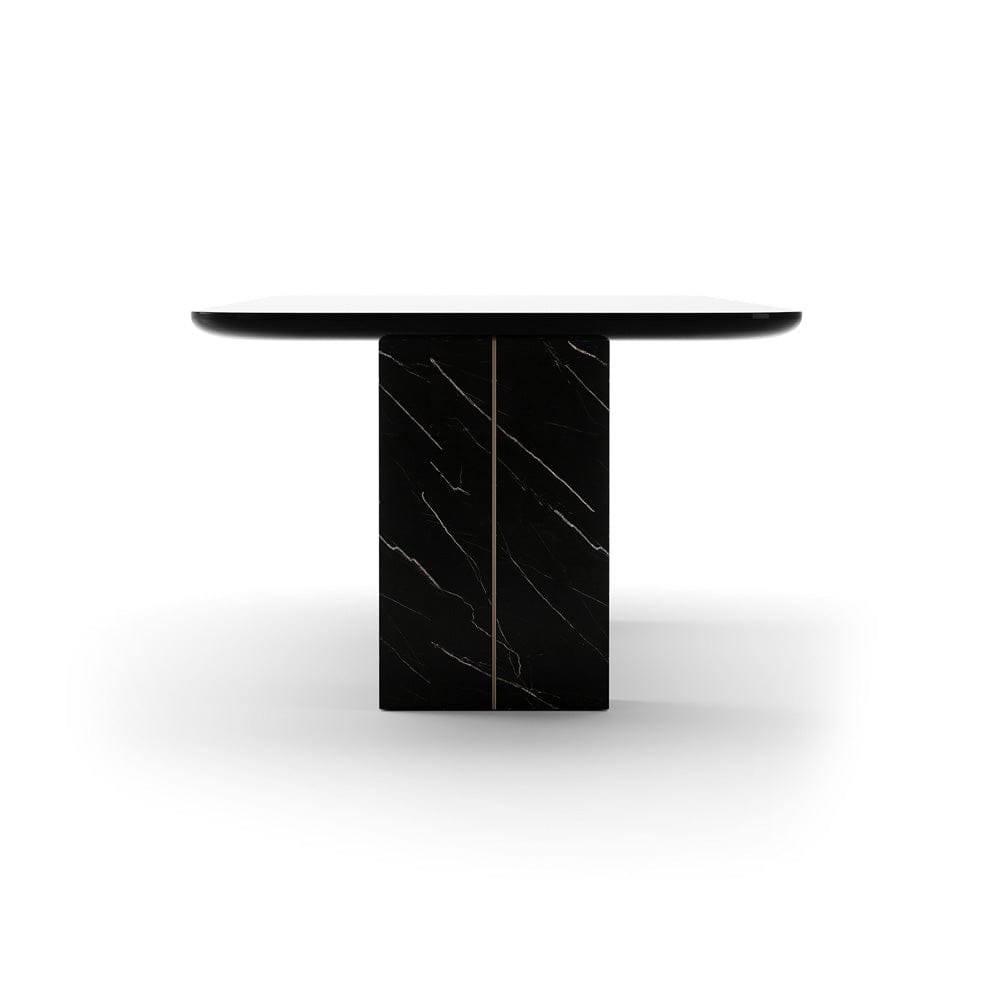 Caracole - Overlap Rectangle Dining Table Dark - CLA-425V-2011 view 3