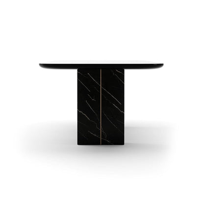 Caracole - Overlap Rectangle Dining Table Dark - CLA-425V-2011 view 3