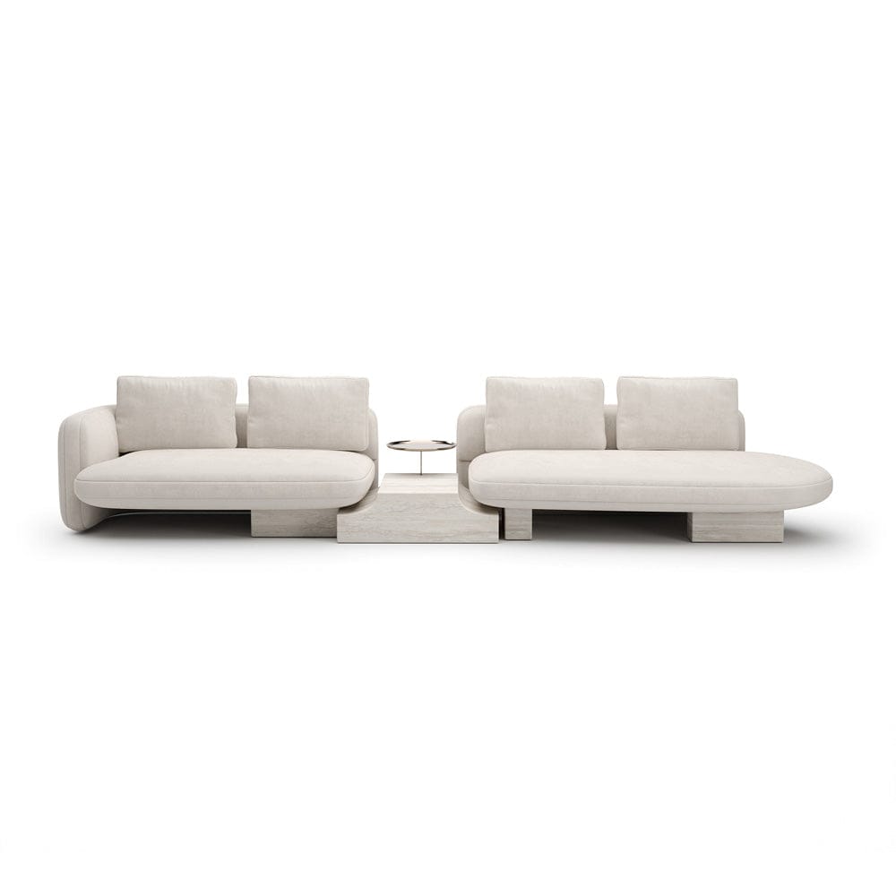 Caracole - Overlap Right Bumper Sectional Ecru - UPH-425V-SEC1-B view 2