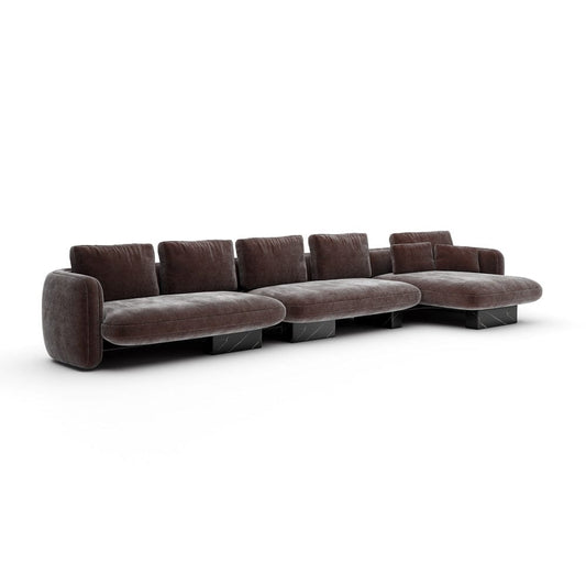 Caracole - Overlap Right Chaise Sec Large Dk Taupe - UPH-425V-SEC3-A view 1
