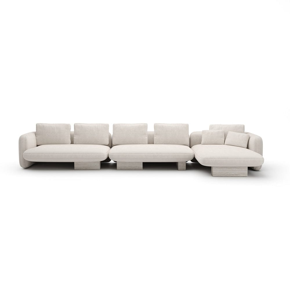 Caracole - Overlap Right Chaise Sec Large Ecru - UPH-425V-SEC3-B view 2