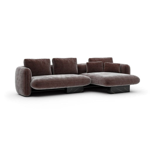 Caracole - Overlap Right Chaise Sec Small Dk Taupe - UPH-425V-SEC5-A view 1