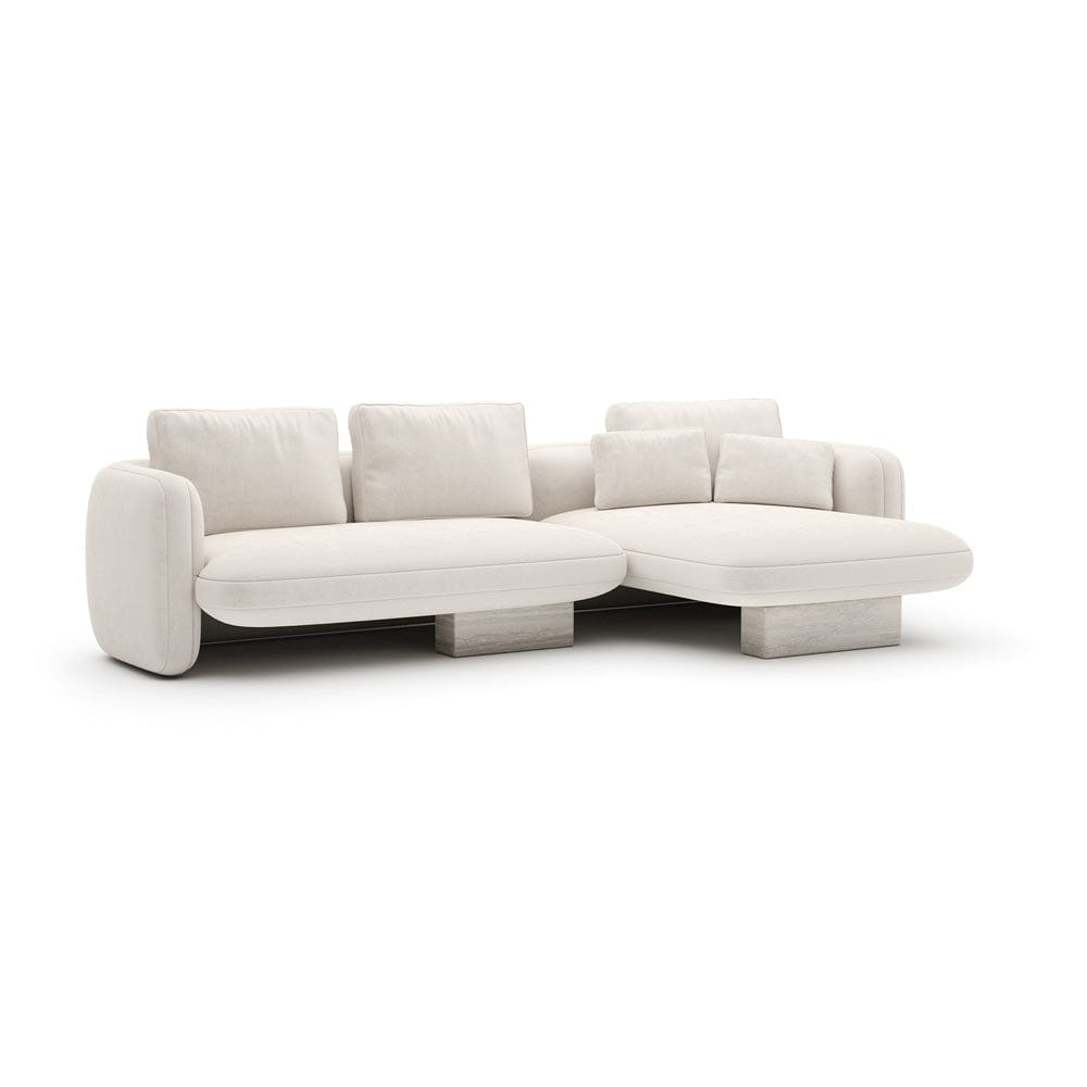 Caracole - Overlap Right Chaise Sec Small Ecru - UPH-425V-SEC5-B view 1