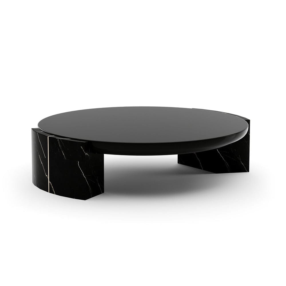 Caracole - Overlap Round Cocktail Table Dark - CLA-425V-407 view 1