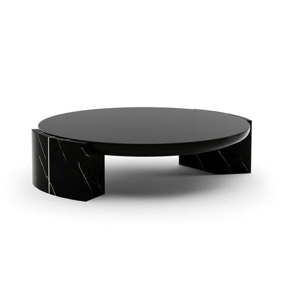 Caracole - Overlap Round Cocktail Table Dark - CLA-425V-407 view 1