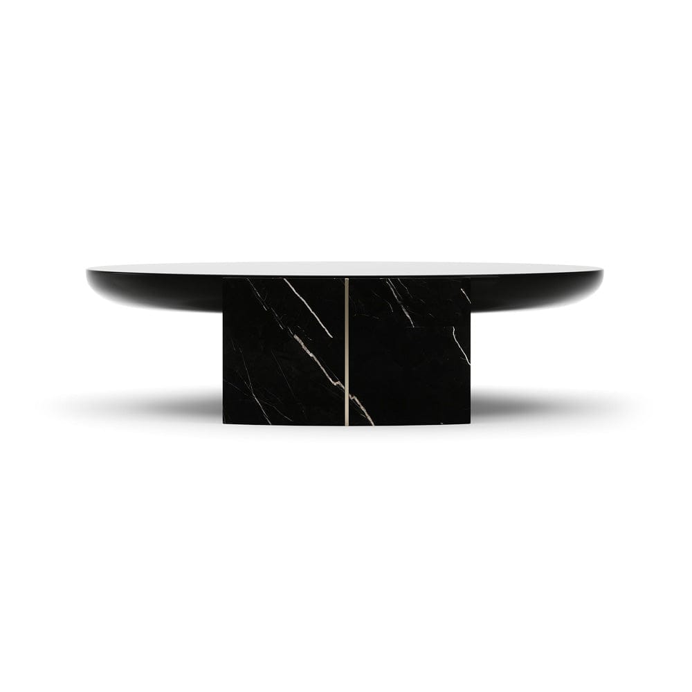 Caracole - Overlap Round Cocktail Table Dark - CLA-425V-407 view 3