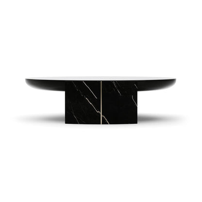 Caracole - Overlap Round Cocktail Table Dark - CLA-425V-407 view 3