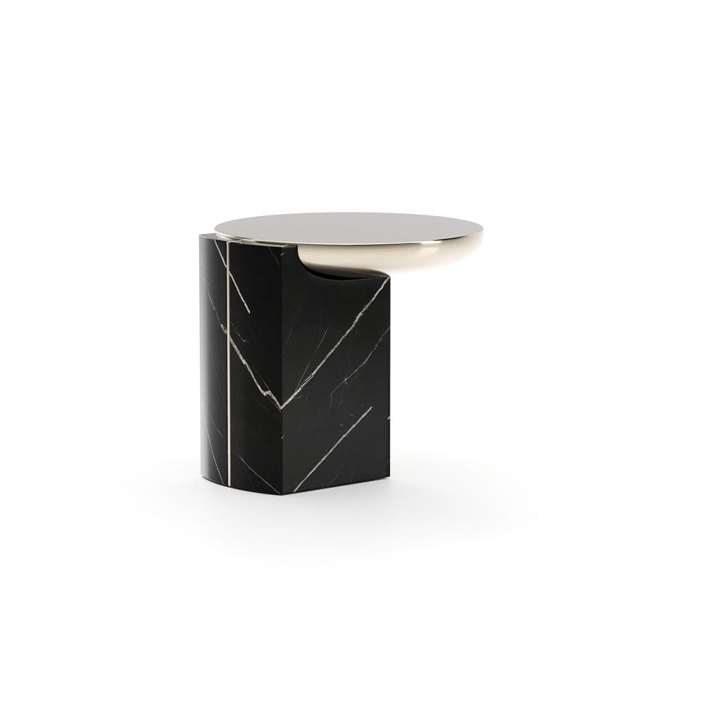 Caracole - Overlap Round Side Table Dark - CLA-425V-418 view 1